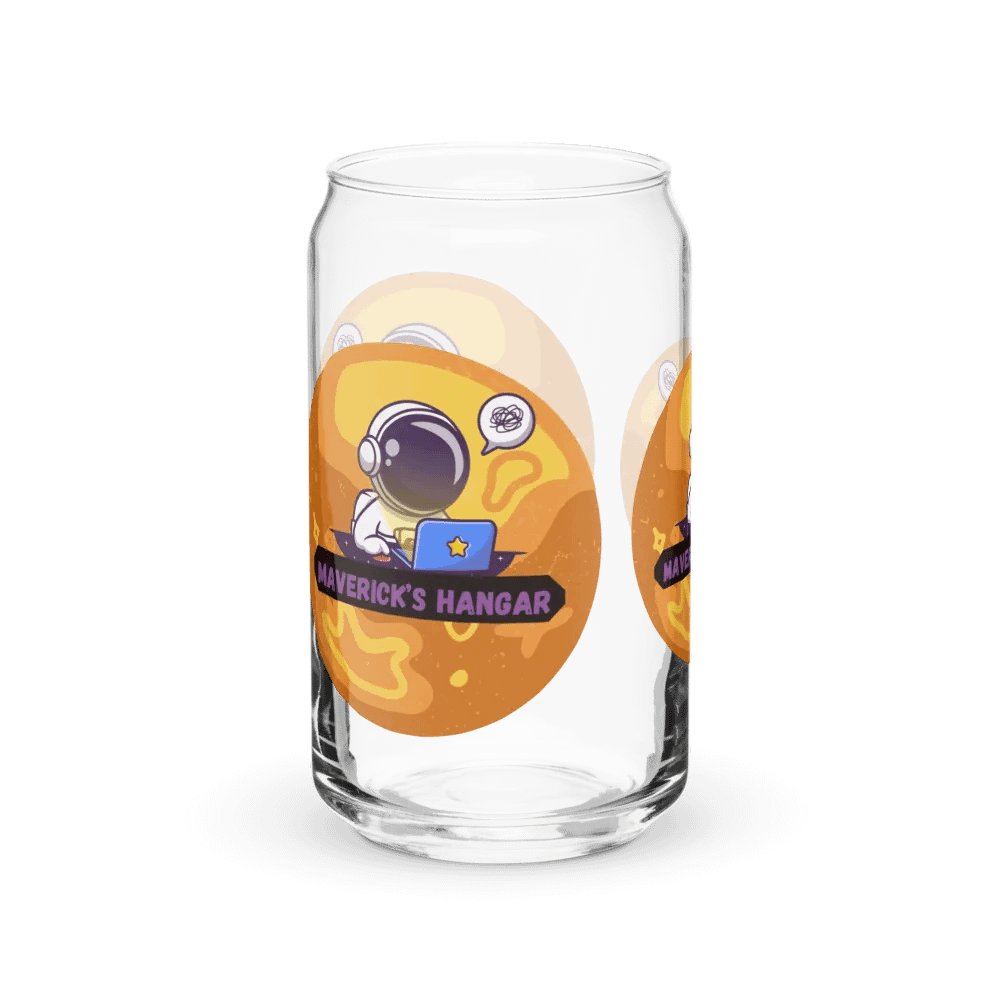 Maverick's Hangar Logo Can Shaped Glass product image (10)