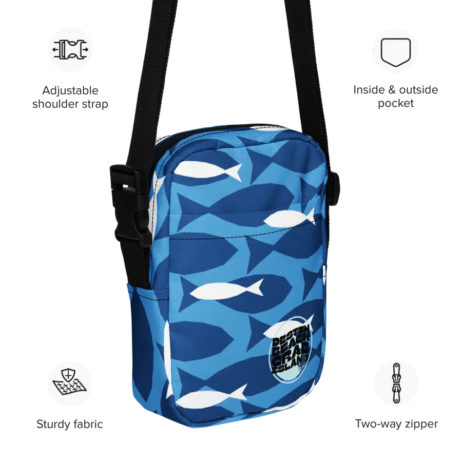 Destin Beach Crab Island Tranquil Waters All-Over Print Crossbody Bag product image (12)