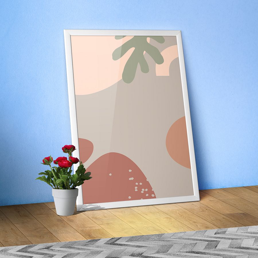 Boho abstract wall art — boho wall decor, aesthetic poster product image (1)