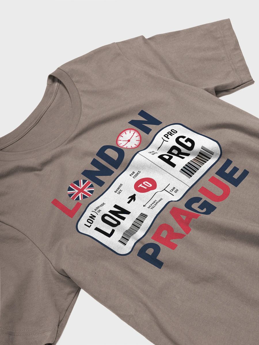 London to Prague Boarding Pass T-Shirt product image (20)