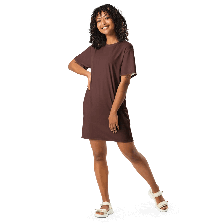 Minimalist Athleisure Chic T-Shirt Dress product image (9)