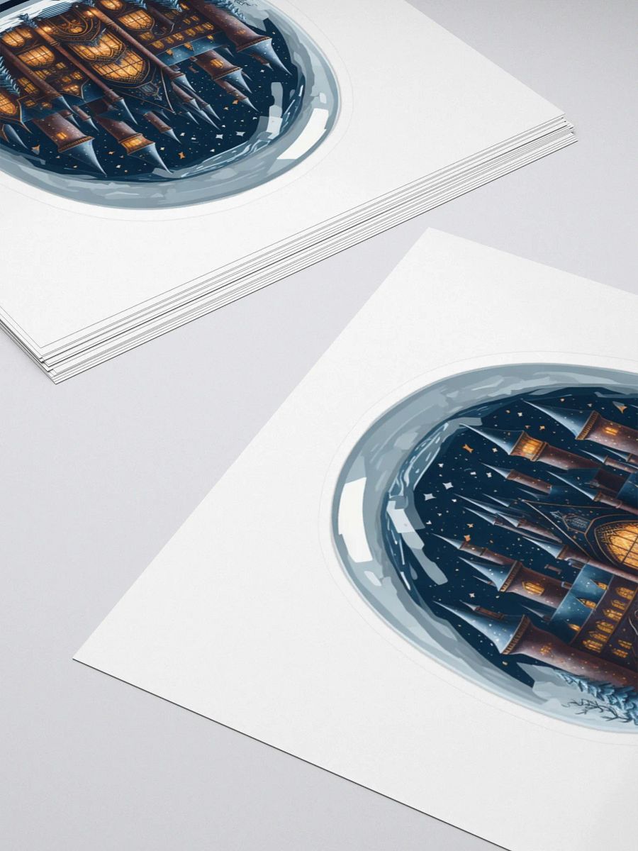 Enchanted Castle Snow Globe Sticker product image (7)