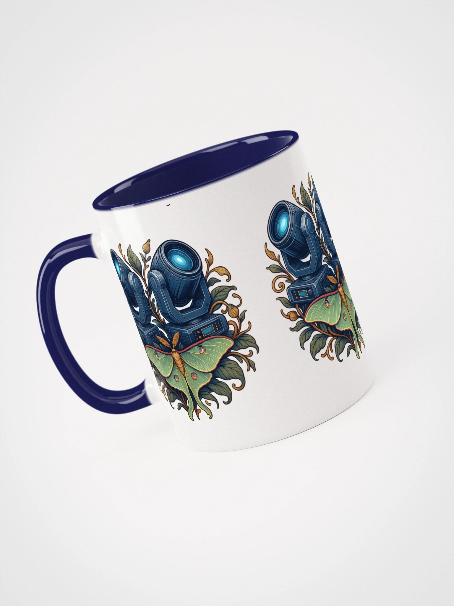 Theatrically Jerry: "Luna Moth" Moving Head Light Ceramic Mug product image (17)