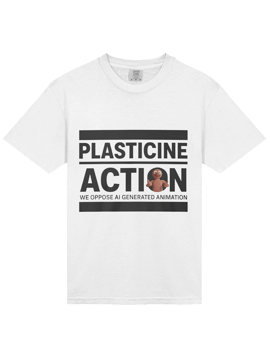 Plasticine Action We Oppose Ai Generated Animation Shirt product image (2)