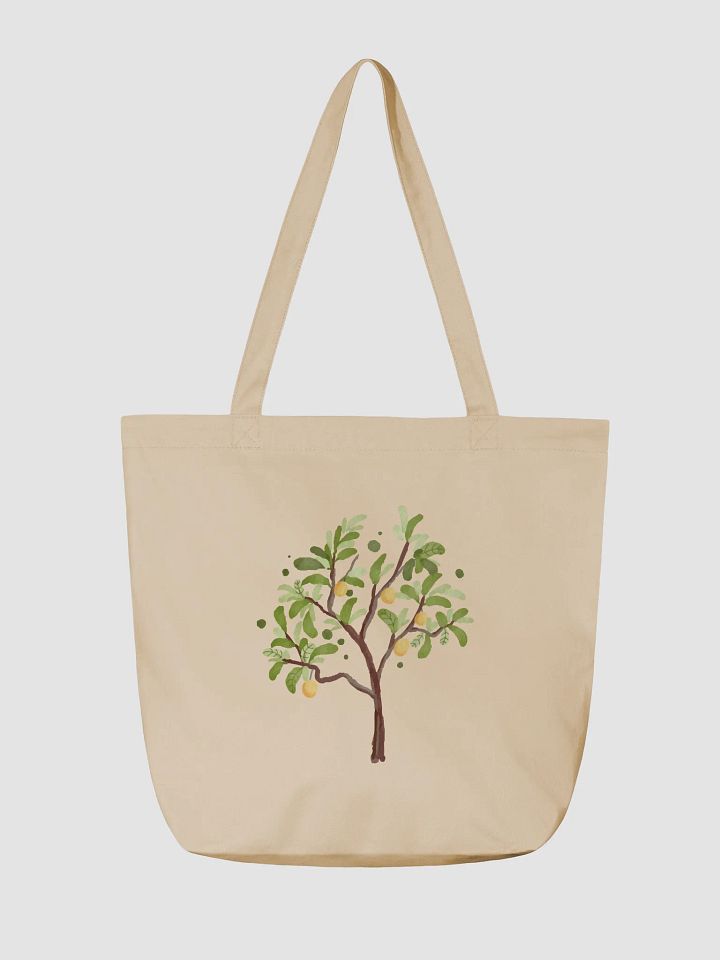 Eco-Friendly Lemon Tote Bag - Beige product image (2)