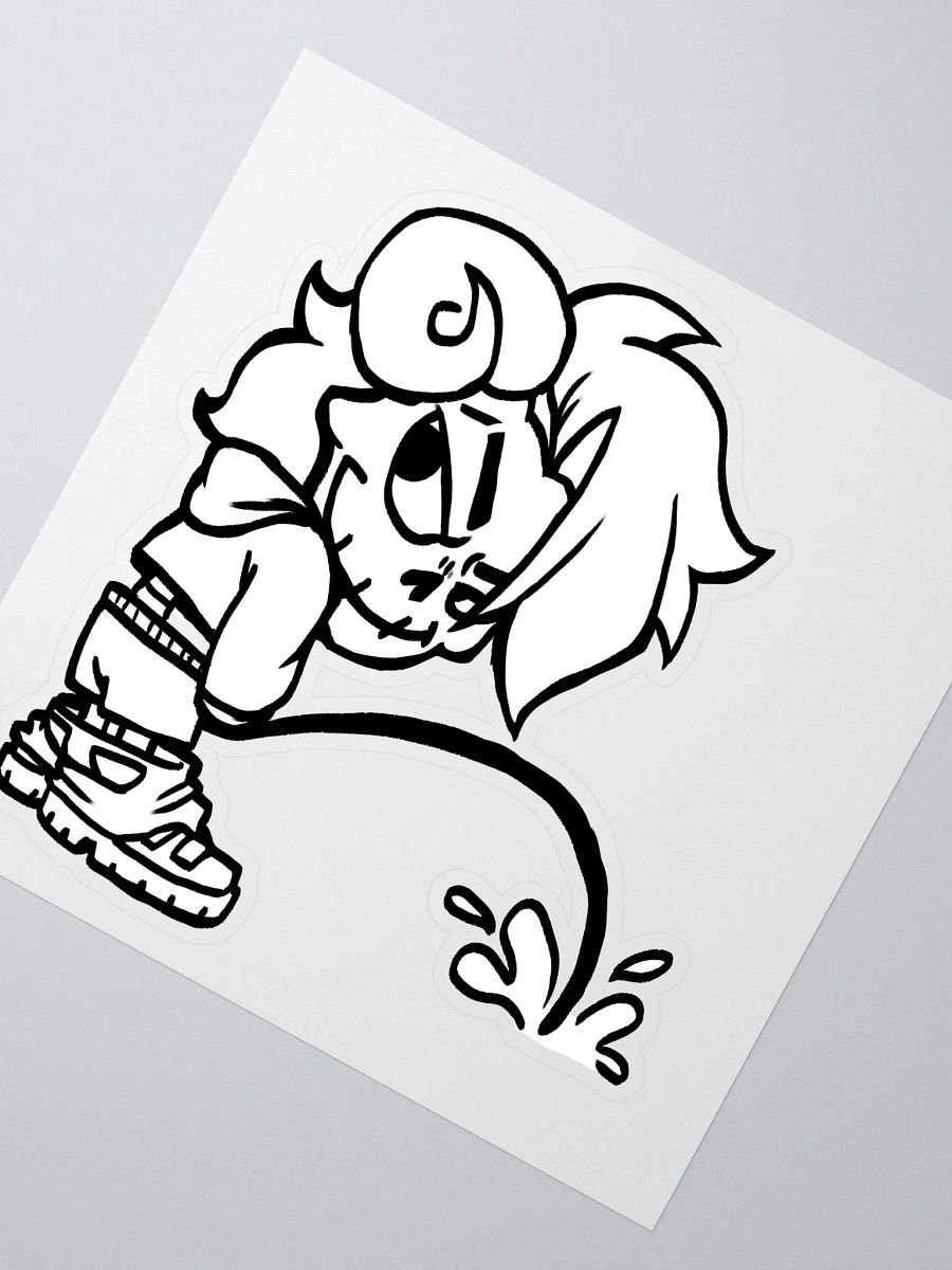 Pissin' B&W Sticker product image (2)