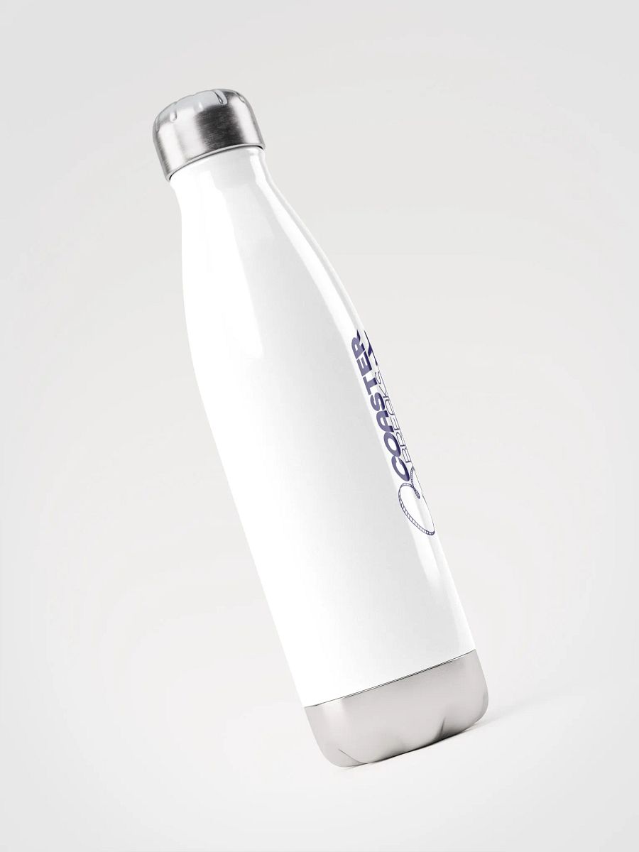 Coaster Breaks Stainless Steel Water Bottle - White & Navy product image (3)