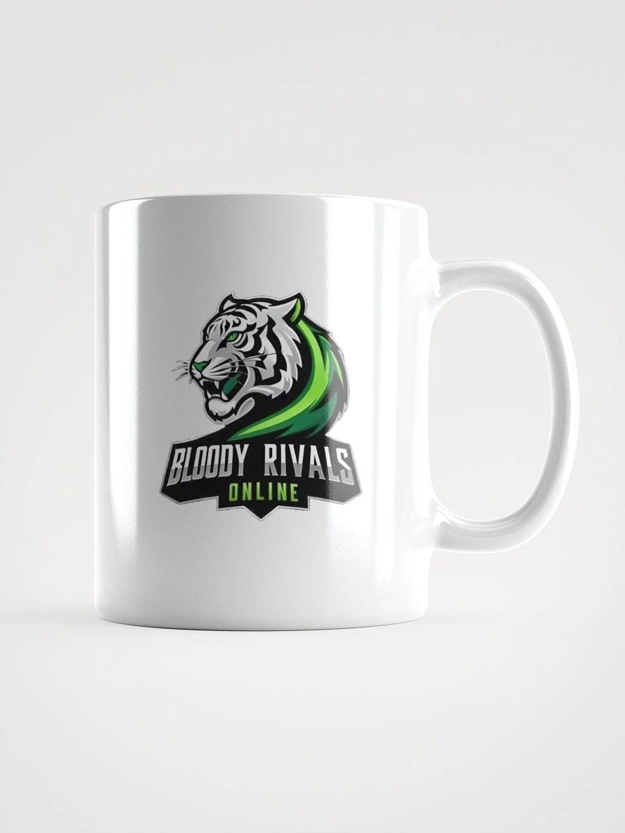 Fierce Tiger Logo White Glossy Mug product image (1)