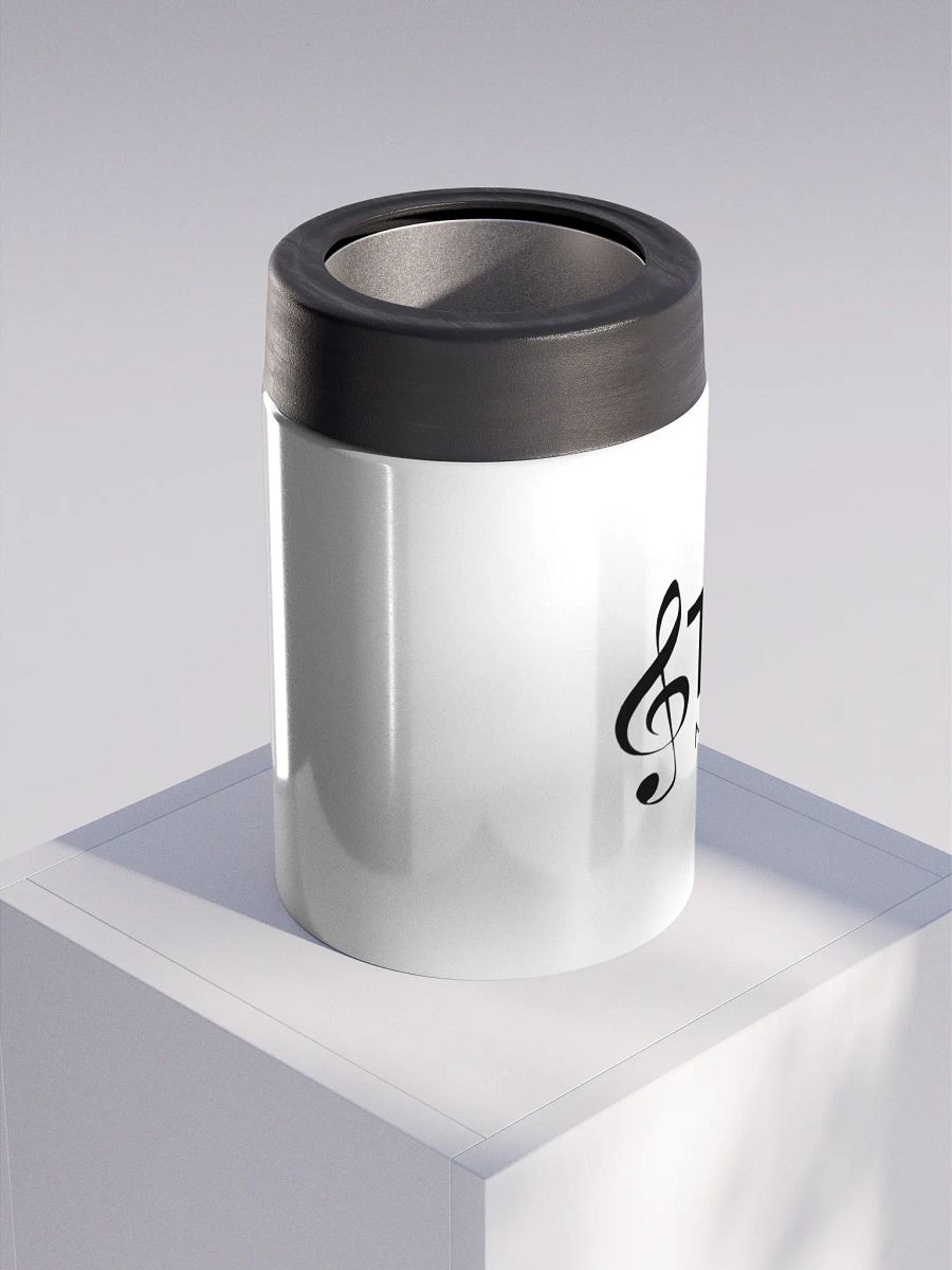 TDS Music Stainless Steel Koozie - White, Dishwasher-Safe, Fits 12 oz Cans product image (3)