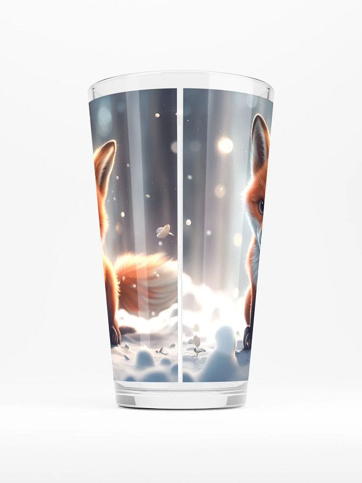 Snow Fox Pint Glass product image (2)