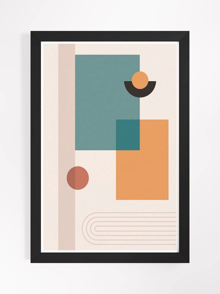 Abstract Geometry Framed Matte Poster product image (3)