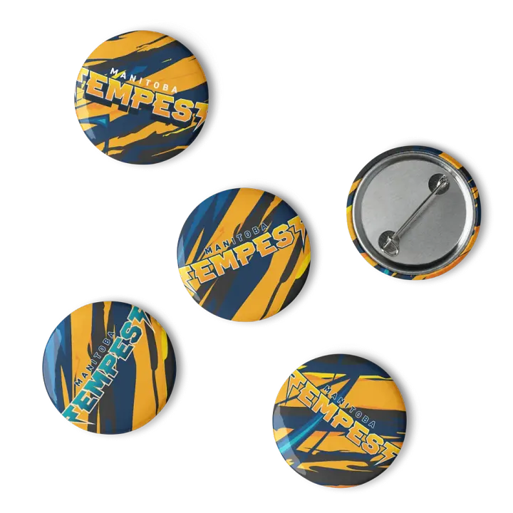 Tempest Dodgeball Club Pin Button Set product image (1)