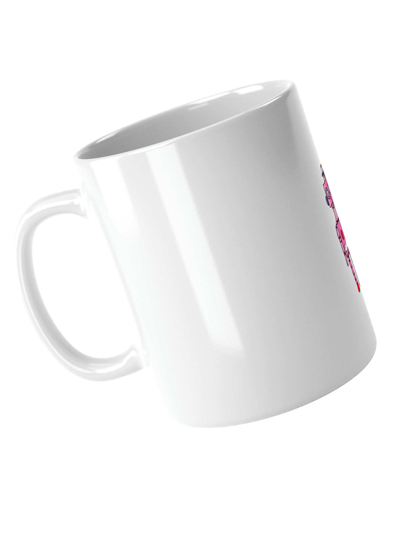 Pink Robot Dreams Mug – White Ceramic product image (5)