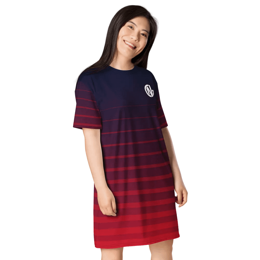 Women's Striped N-Logo T-Shirt Dress product image (6)