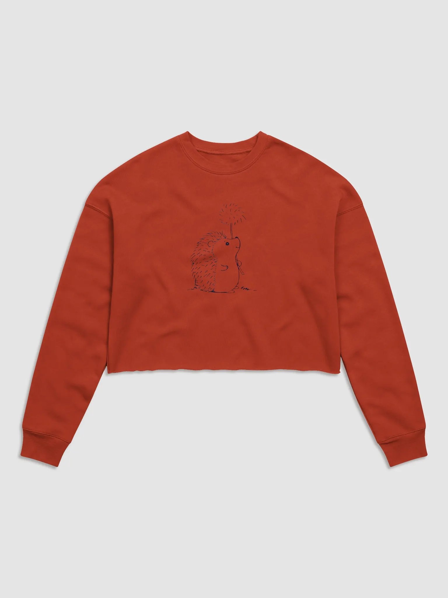 Spiky Petals Hedgehog Sketch Fleece Sweatshirt product image (3)