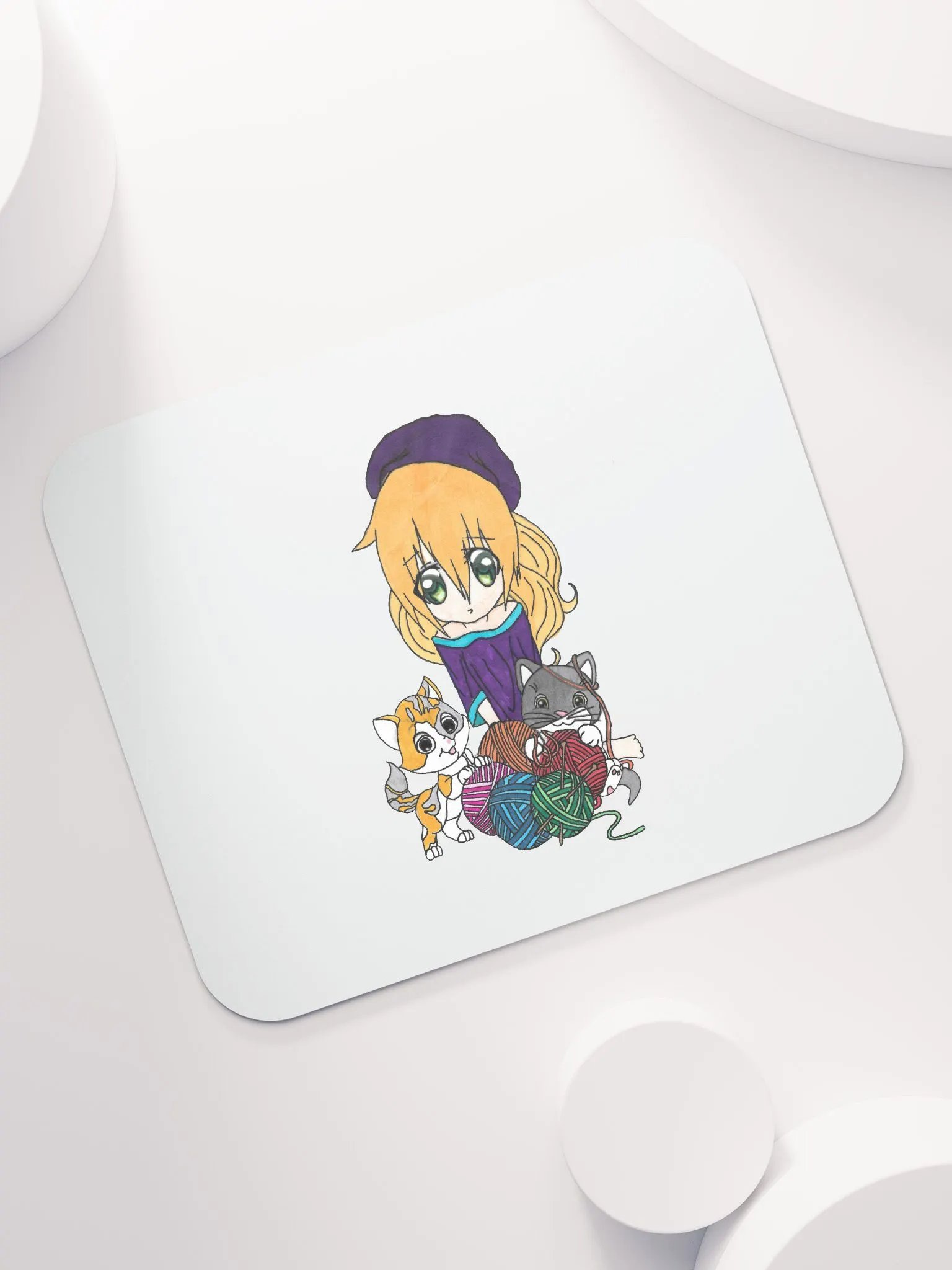 Xakaila and cats mousepad product image (7)