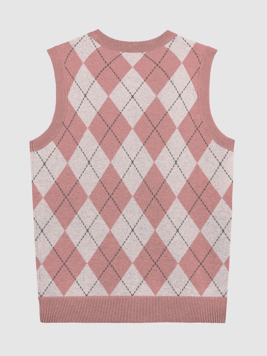 Horns Over Hoops Diamond Blush Knitted V-Neck Vest product image (6)