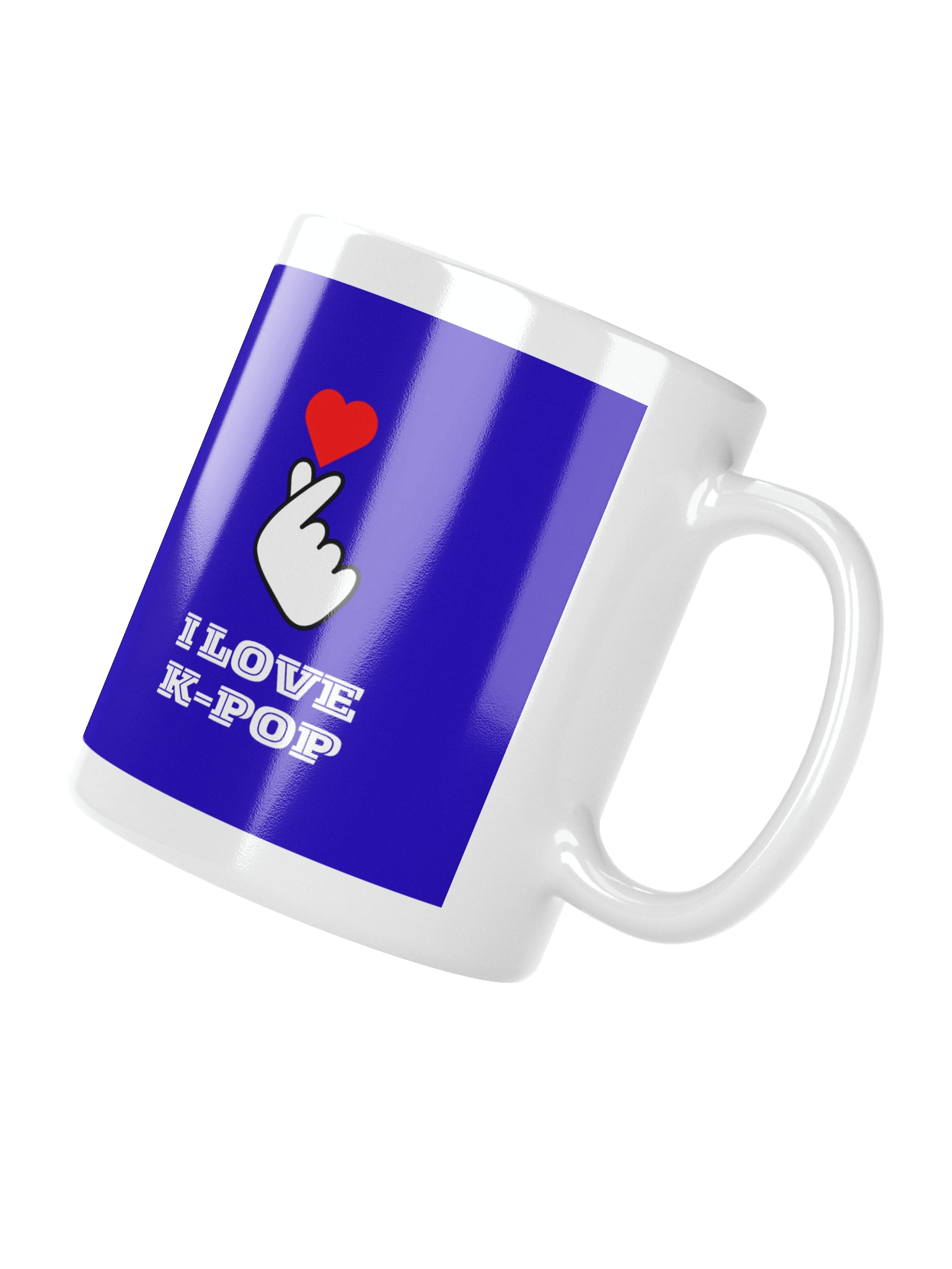 K-POP South Korean finger heart symbol mug product image (3)