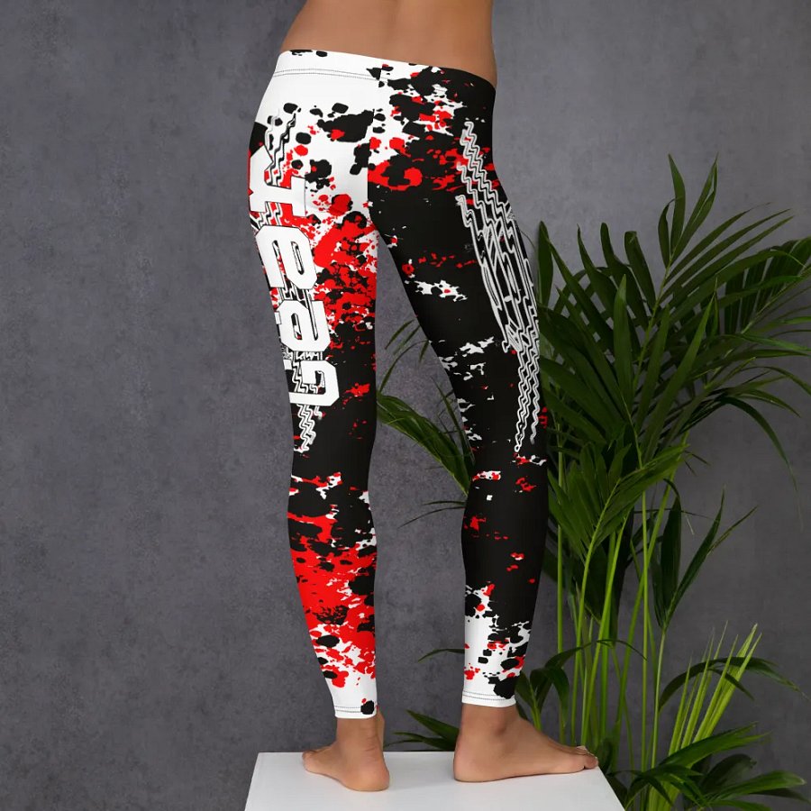 White HApex Gear Black Logo Leggings product image (6)