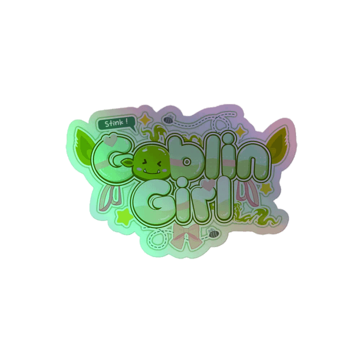 Goblin Girl Logo Holo Sticker product image (2)
