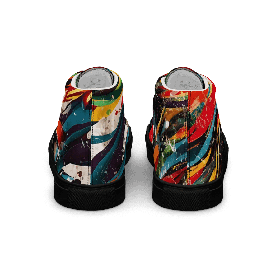 Chromatic Chaos High Top Canvas Shoes product image (5)