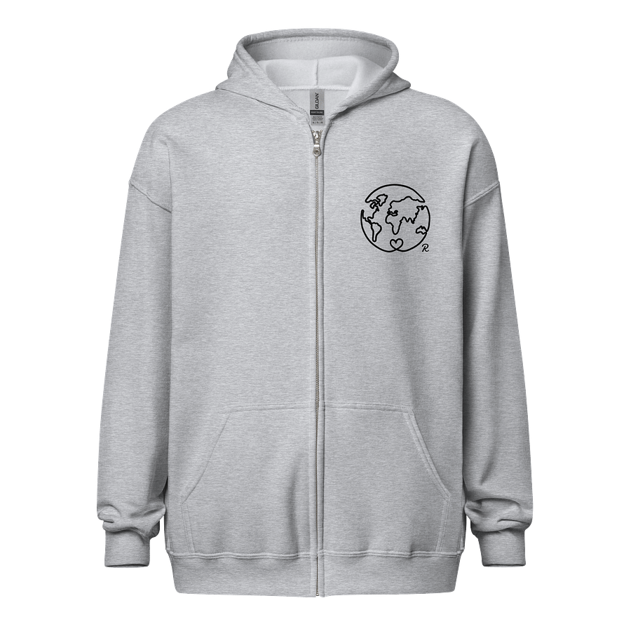 You deserve the world - zip up product image (1)
