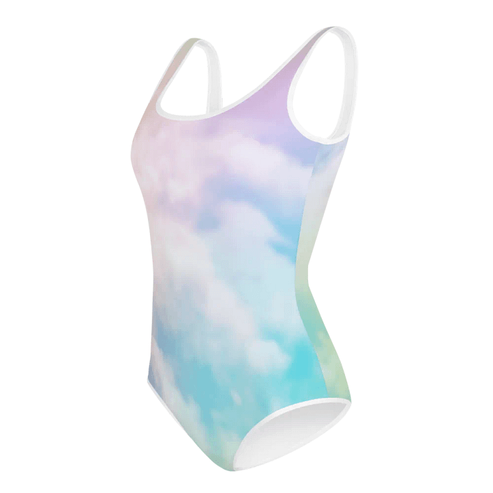 Blur cloud rainbow Design Youth One Piece Swimsuit - V5 product image (1)