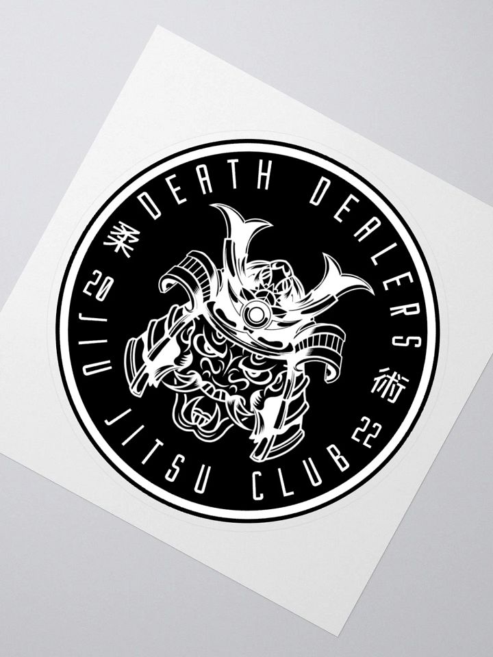 Death Dealers - Round Logo (Black And White) Sticker product image (2)