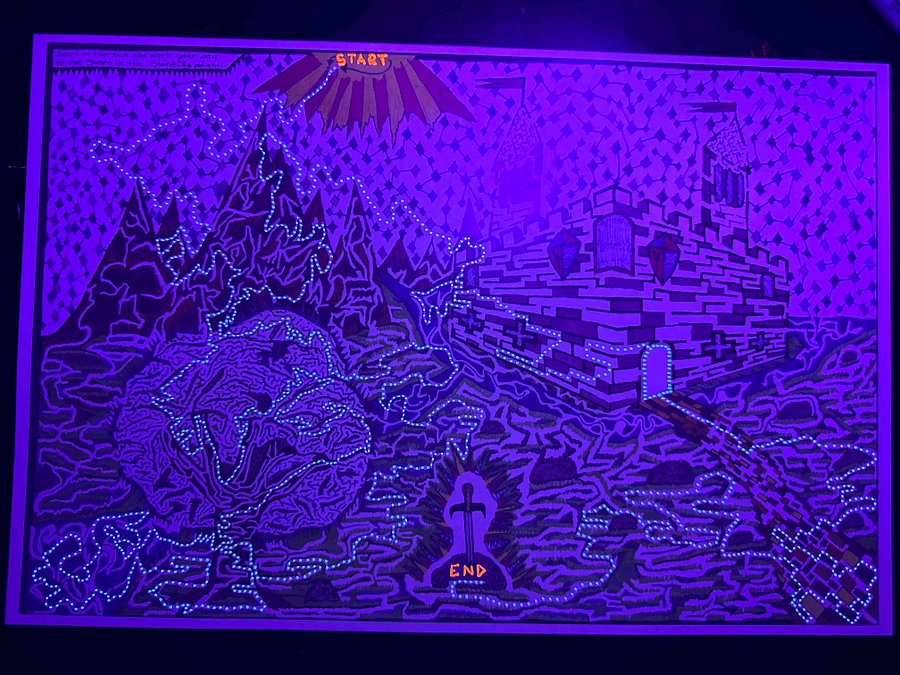 ExcalAMAZE - Blacklight Answer Key -Only- Version product image (1)