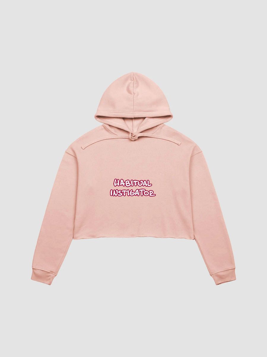 HABITUAL INSTIGATOR (lined design, #A6073C) fleece cropped hoodie product image (10)