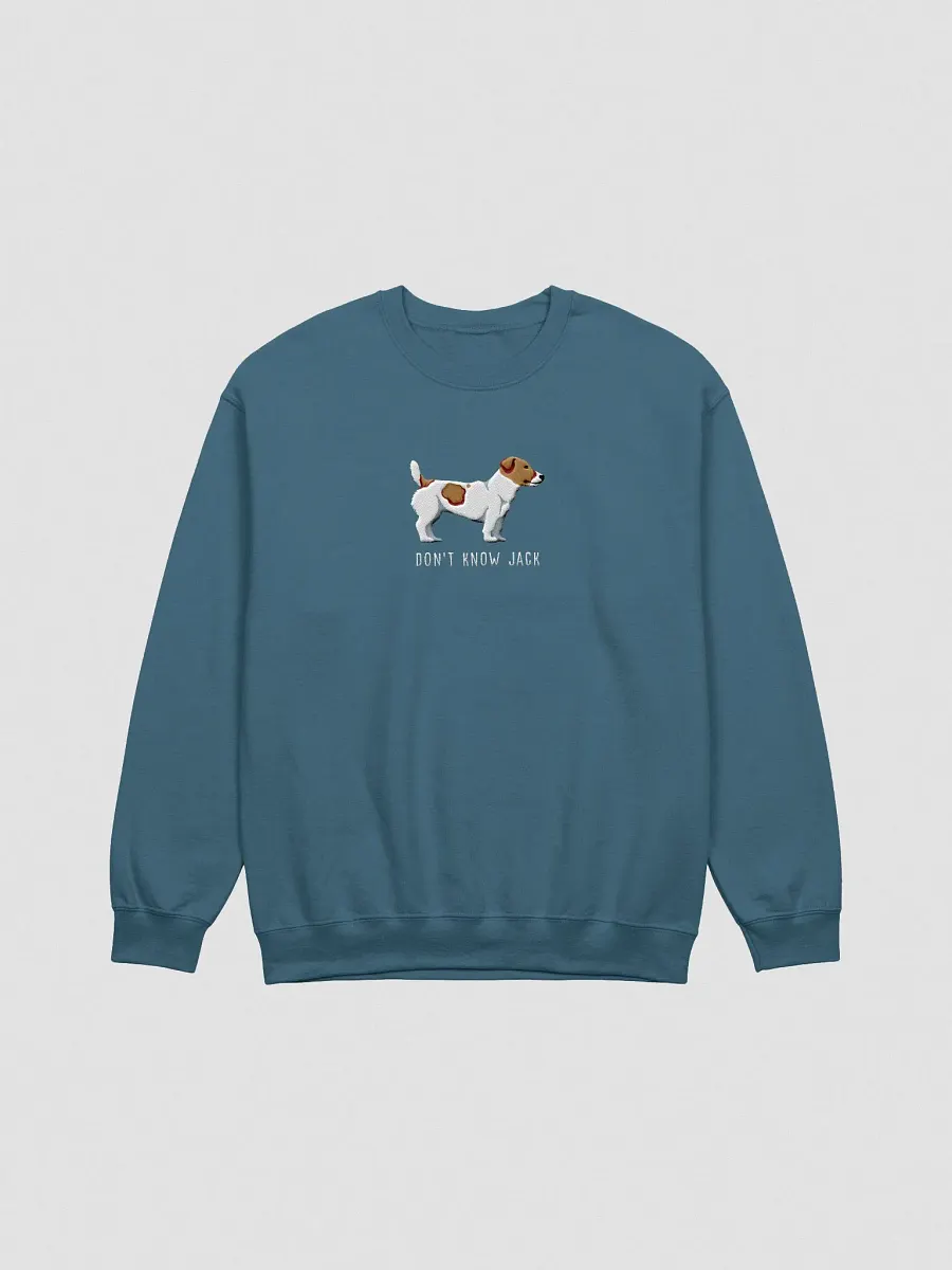 Don't Know Jack Sweatshirt (Embroidered) of a Jack Russell Terrier product image (4)