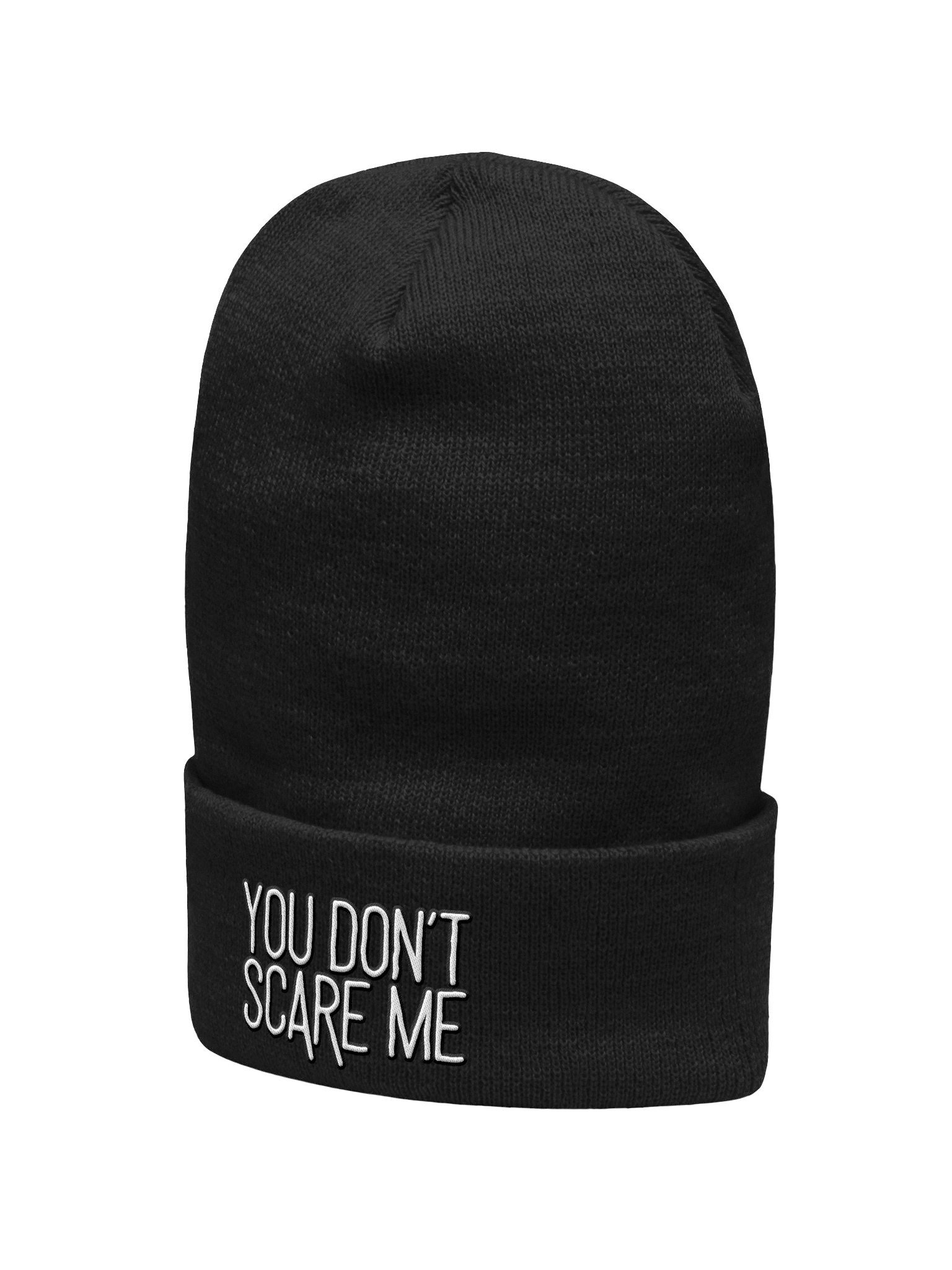 You Don't Scare Me Beanie White Thread product image (15)