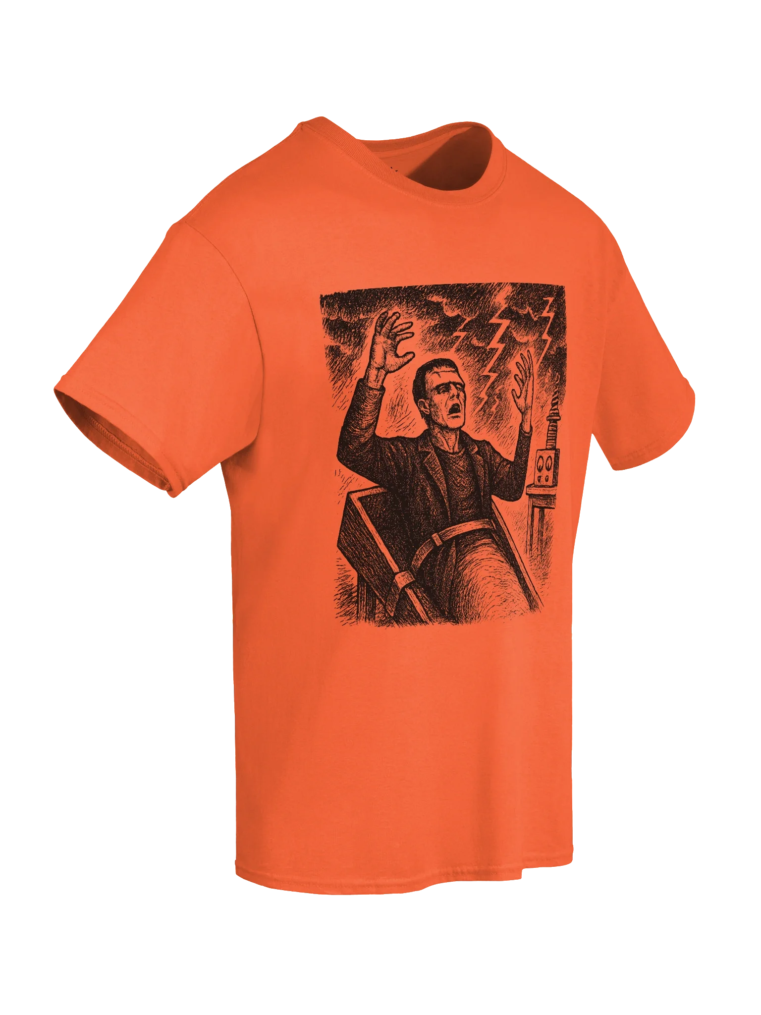 Frankenstein Awakening in the Laboratory Mary Shelley Boxy Fit Unisex T-Shirt product image (71)