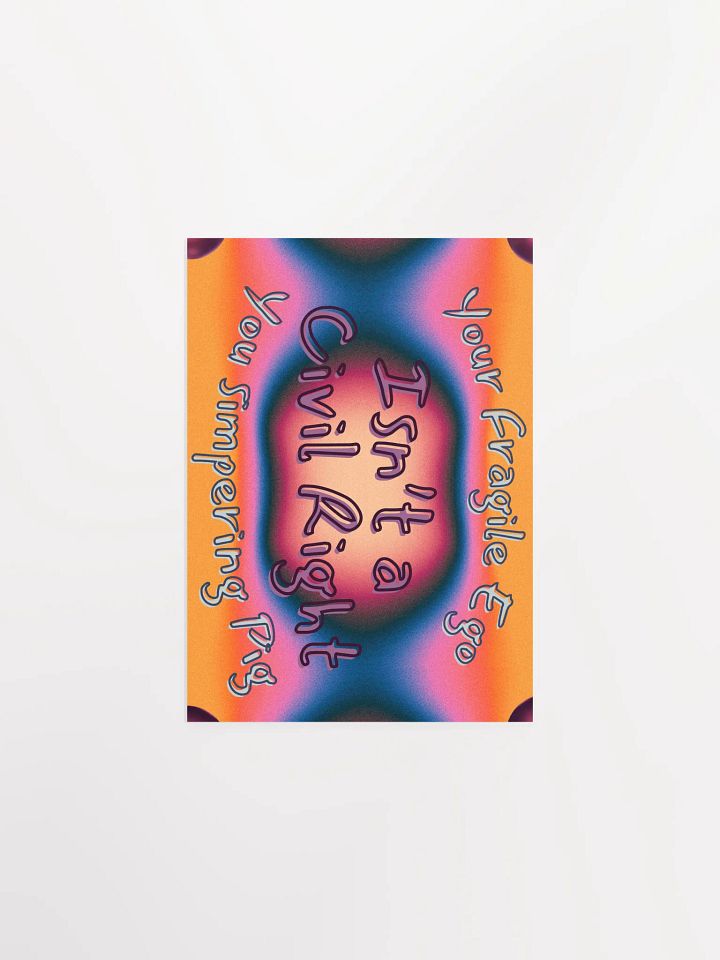 Hands Off DEIA, Your Fragile Ego, Protest Poster product image (2)