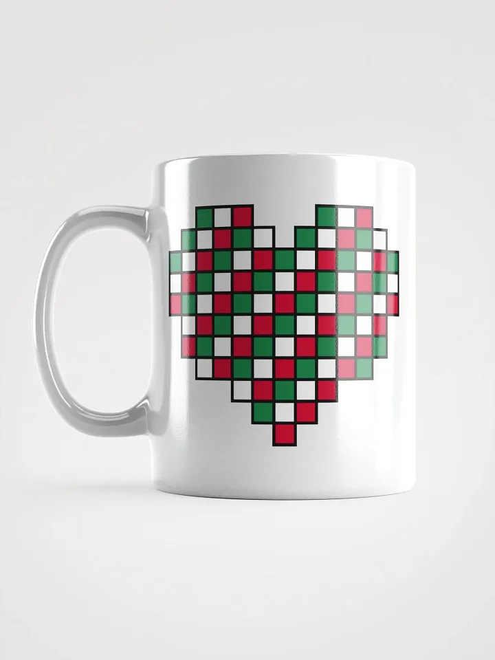 Candy Cane Heart White Glossy Mug product image (1)
