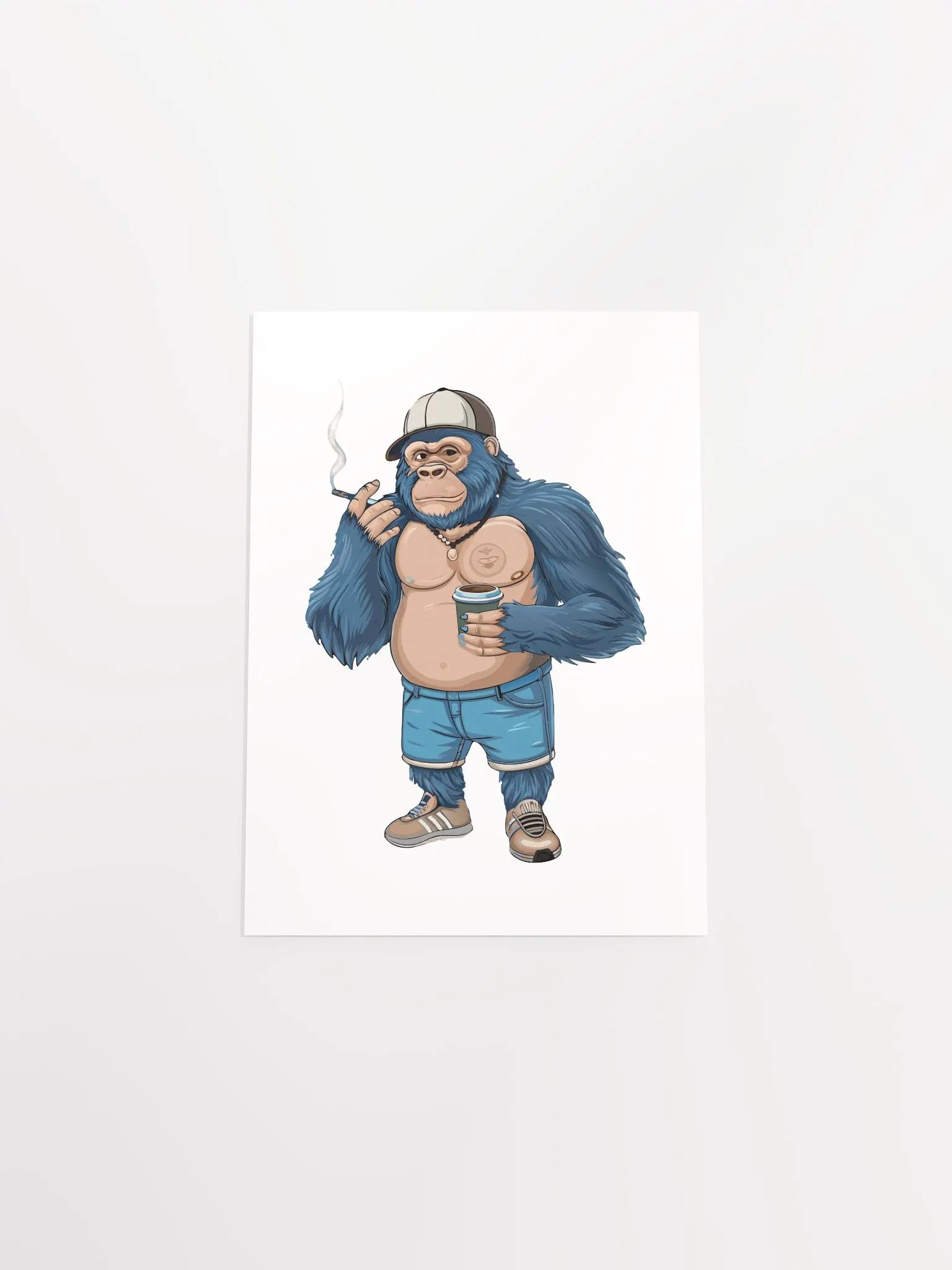 Blue Gorilla Enhanced Matte Paper Poster (in) product image (4)