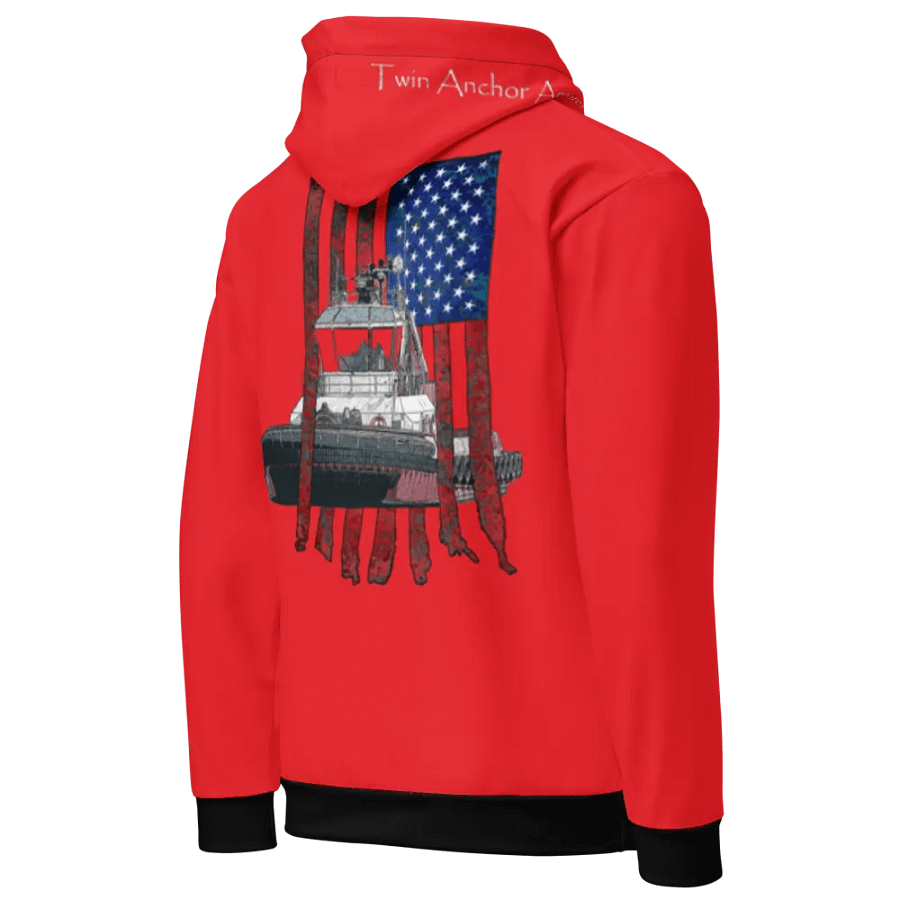 Red Athena Tug & CE Flage Hoodie product image (10)