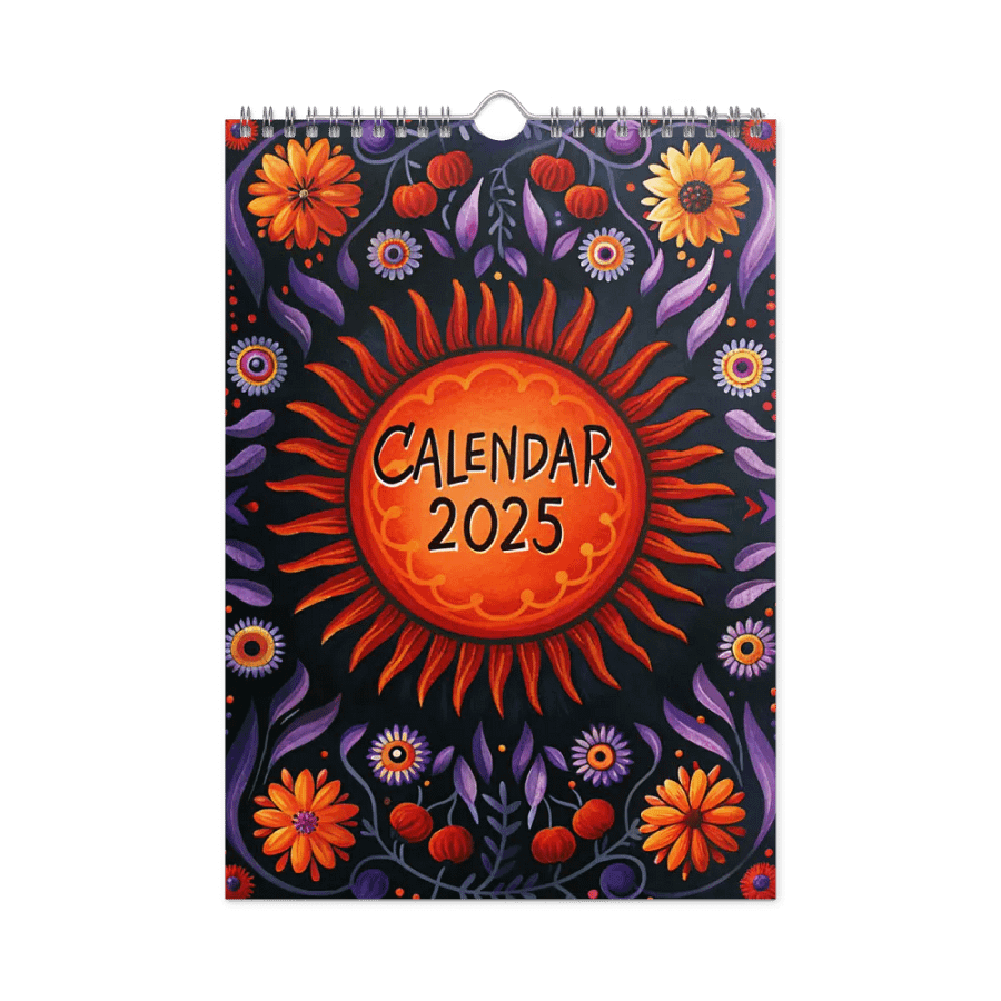 FOLK ART WALL CALENDAR 2025 product image (3)