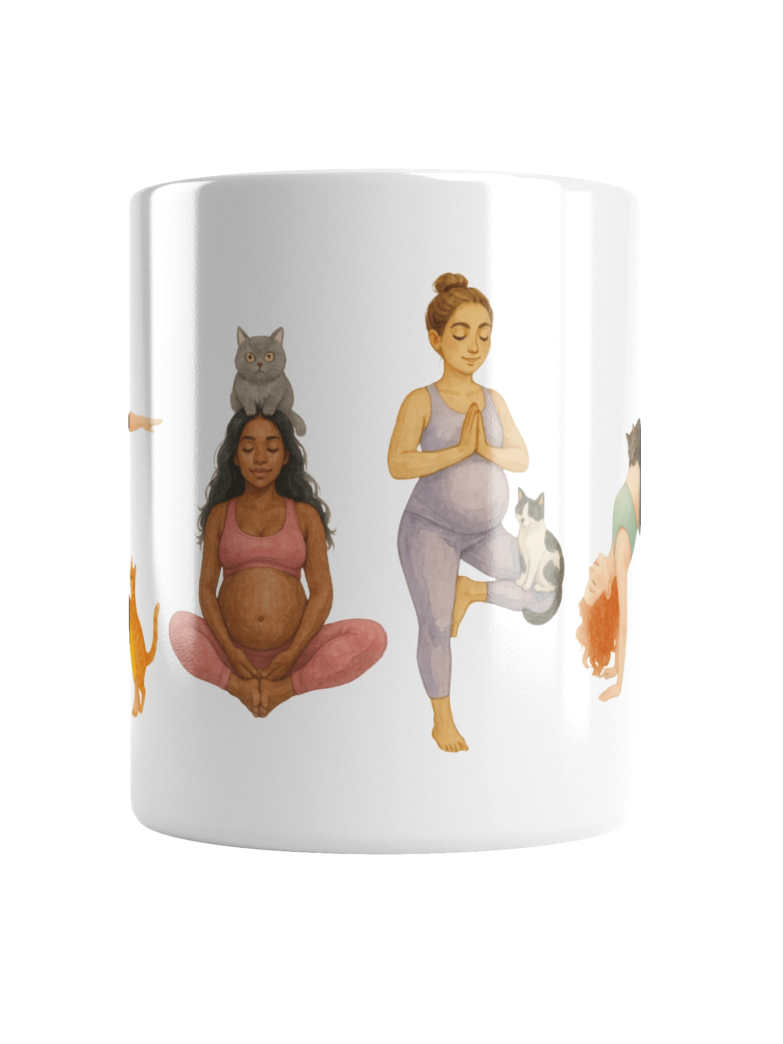 Prenatal Yoga with Cats Mug product image (6)