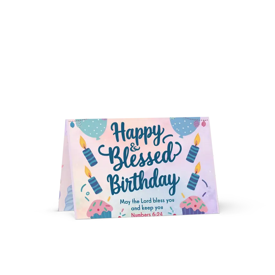 Happy & Blessed Birthday Card product image (9)