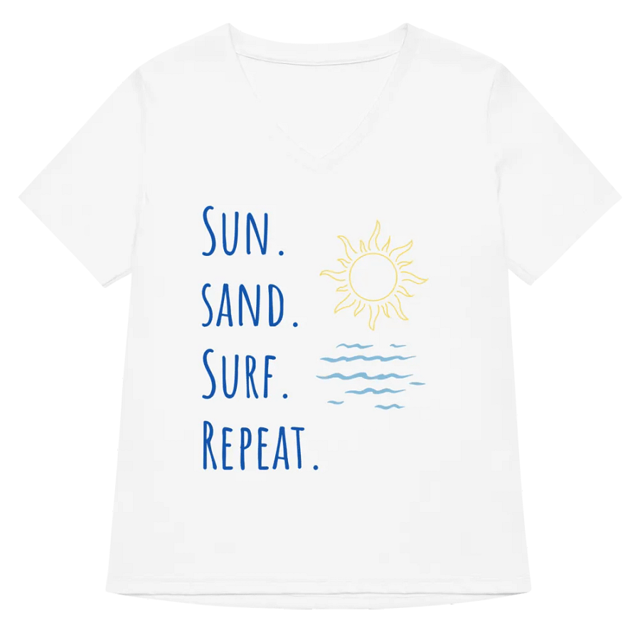 Sun, Sand, Surf V-Neck Tee product image (3)