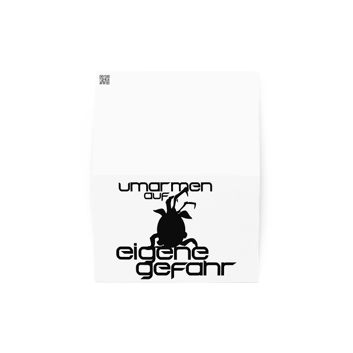 Umarmung gefährlich - Grußkarte product image (2)