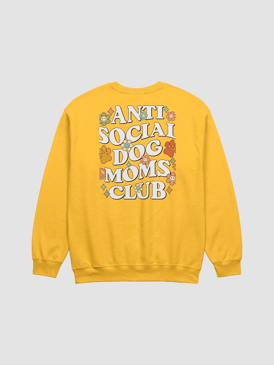 Anti Social Dog Moms Club Retro(White) Sweatshirt | Funny Introvert Shirt for Dog Moms product image (14)