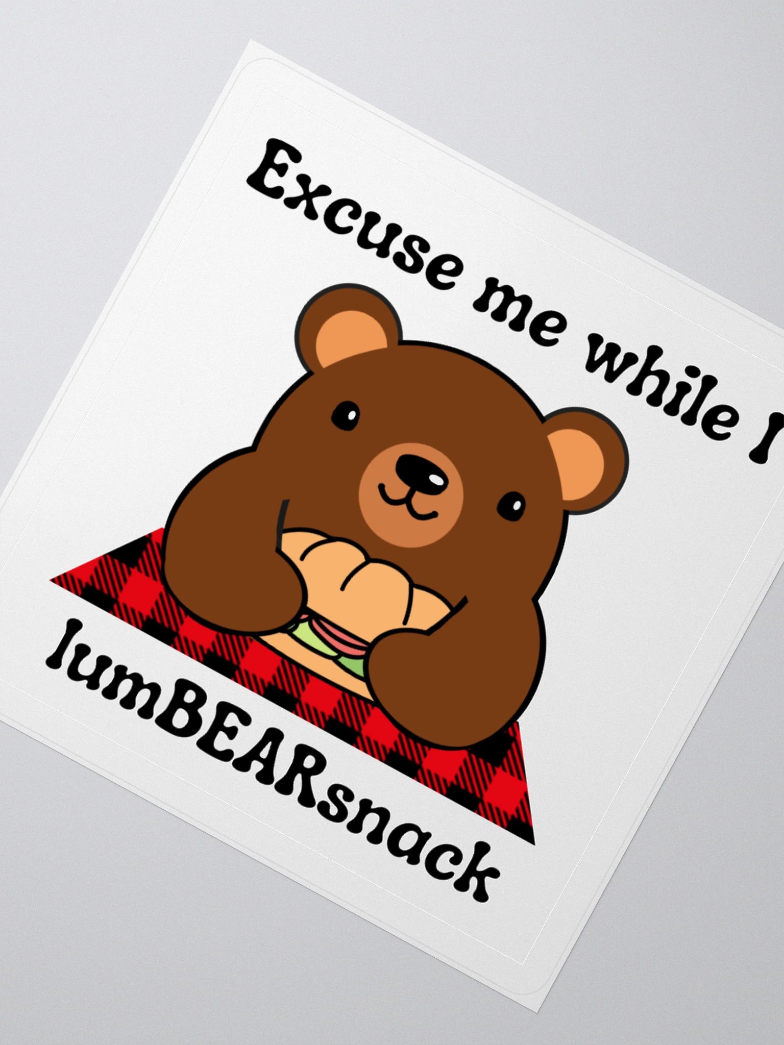 LumBEARsnack Sticker product image (4)