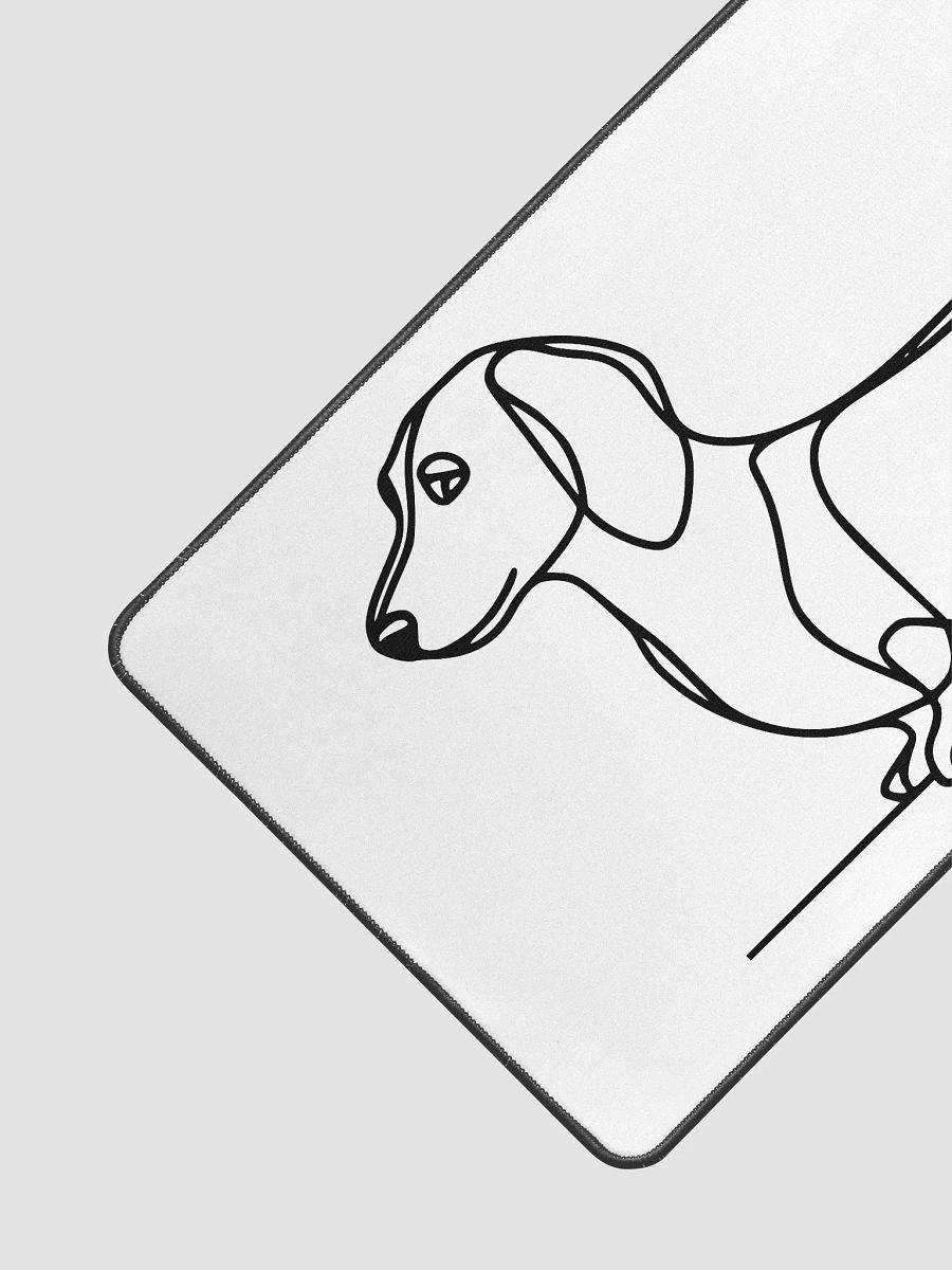 Simple Dachshund Outline Desk Mat product image (3)