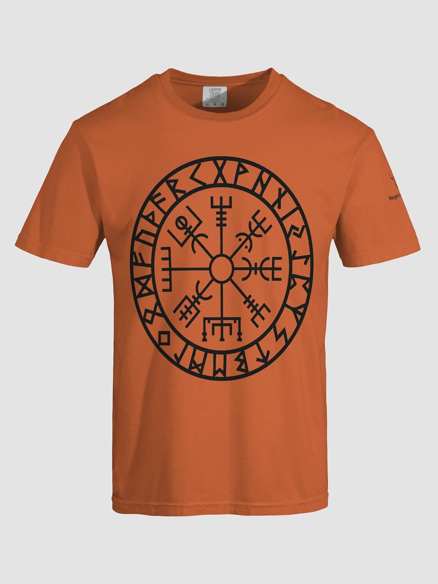 “Path of the Warrior” Vegvisir Rune T-Shirt – Forged In Valhalla Edition product image (69)