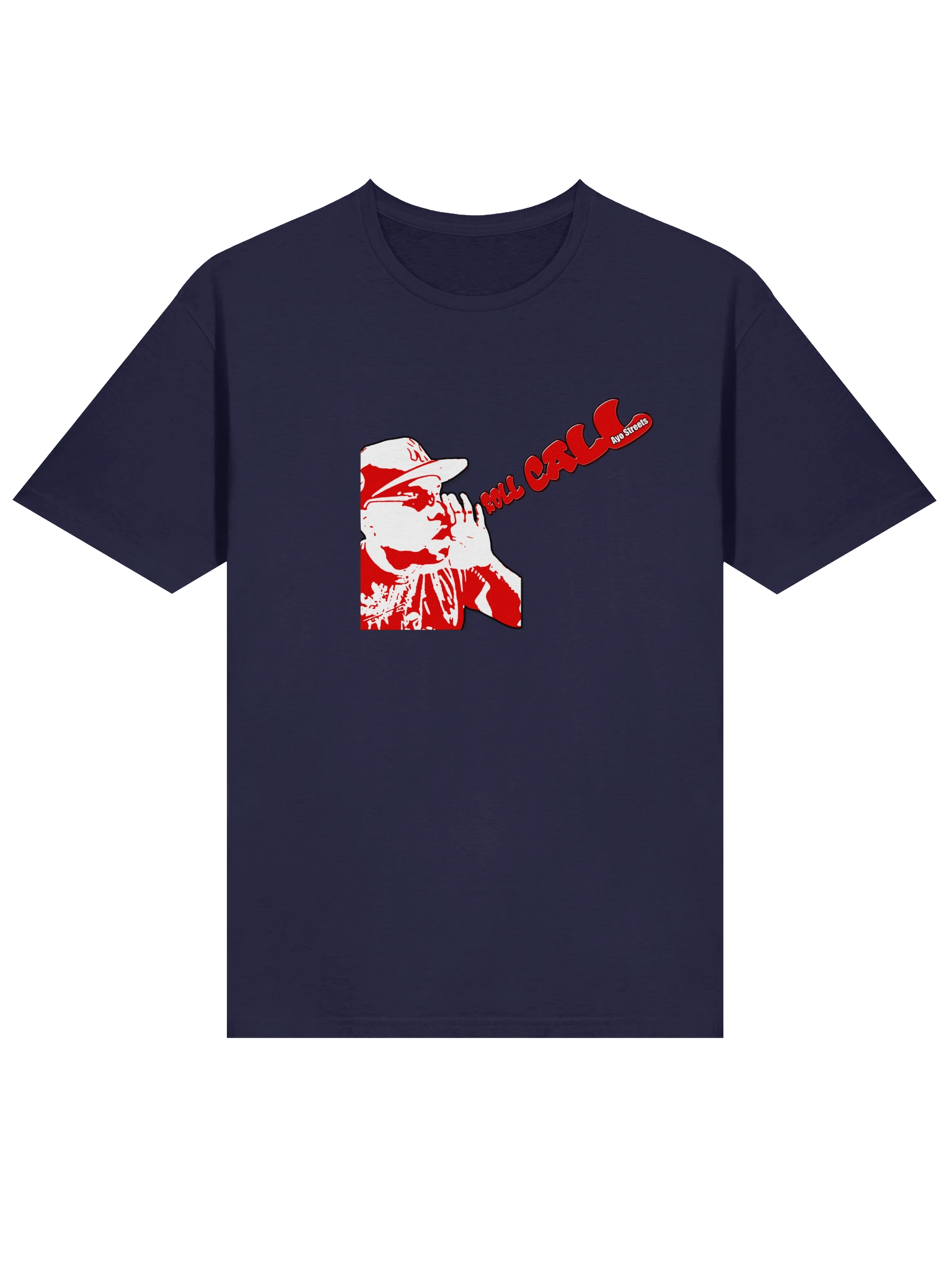 Navy Blue Red & White Logo Roll Call T-Shirt product image (3)