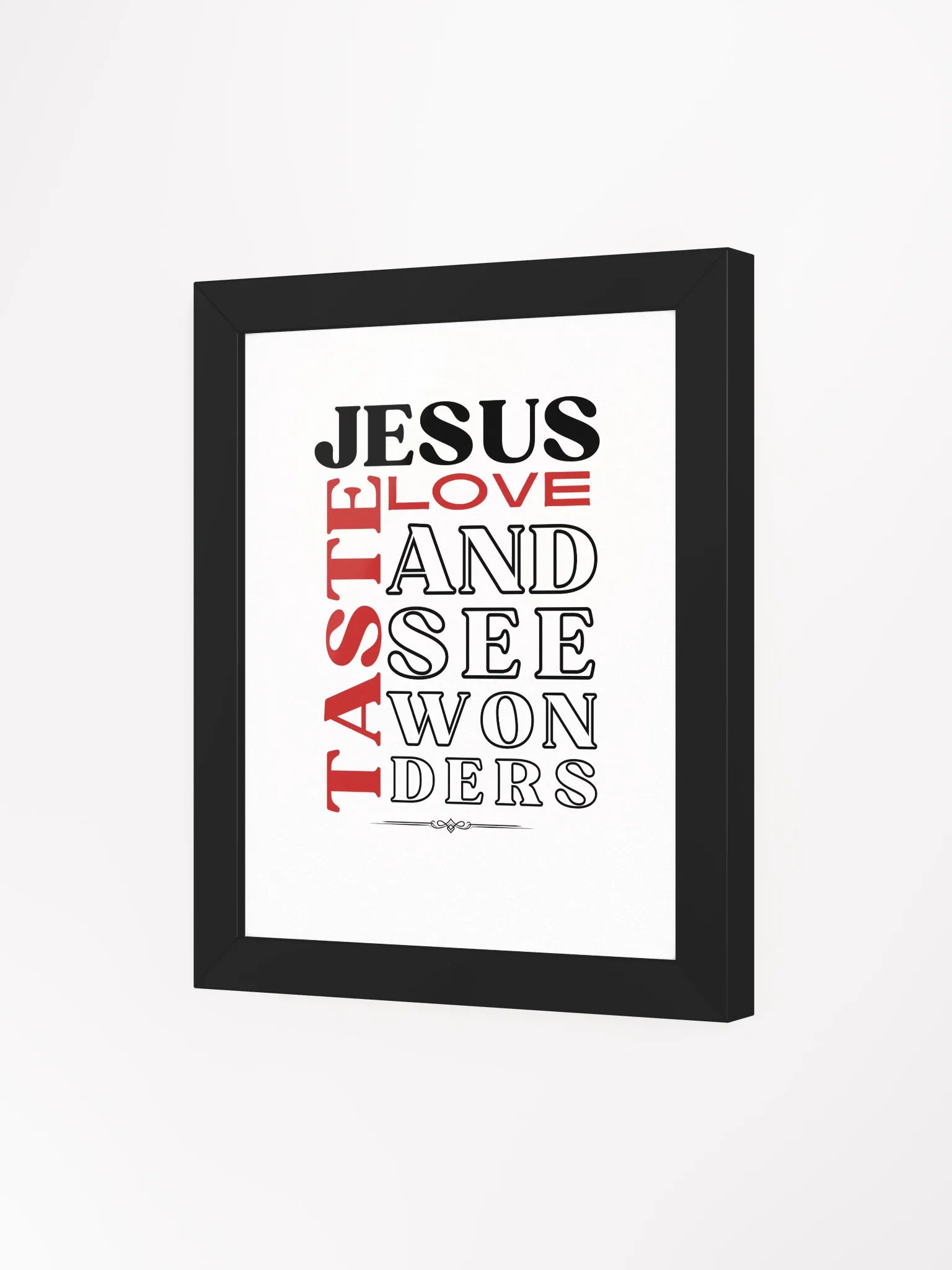 Taste JESUS Love Organic Frame Poster product image (31)