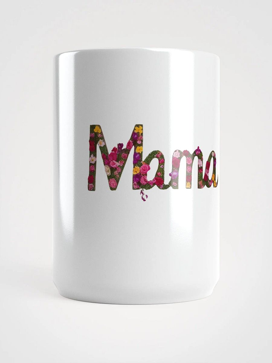 Mama Blooms White Glossy Mug product image (5)