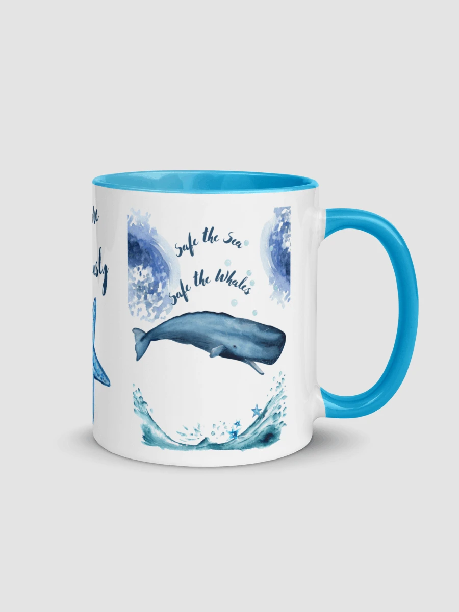 Coffee Mug blue inside - Safe the Whales product image (3)